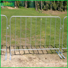 galvanized concert portable steel crowd control barrier with flat feet